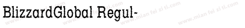 BlizzardGlobal Regul字体转换